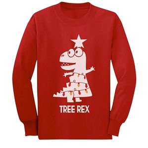 TStars Tree Rex red long sleeve t-shirt